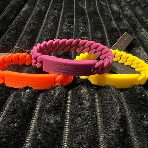 Auth Marc Jacobs Rubber Bracelet- ALL THREE!